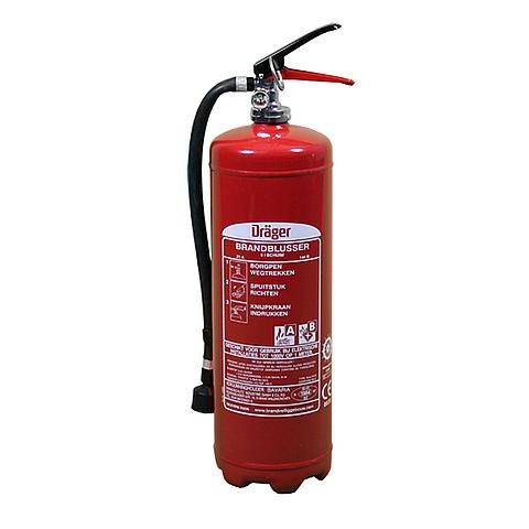 01121006 Dräger Foam Extinguisher 6 liter AB ECO (stored pressure) The Dräger foam extinguisher is a multipurpose fire extinguisher that can be used in burning liquids and solids. The Aqueous Film Forming Foam (AFFF) additive is a blend of perfluorinated and hydrocarbon surfactants. It enables the formation of an aqueous film capable of spreading on the surface of burning fuels, which prevents vapour production and seals the surface from oxygen. Foam extinguishers cover type A and B fires.